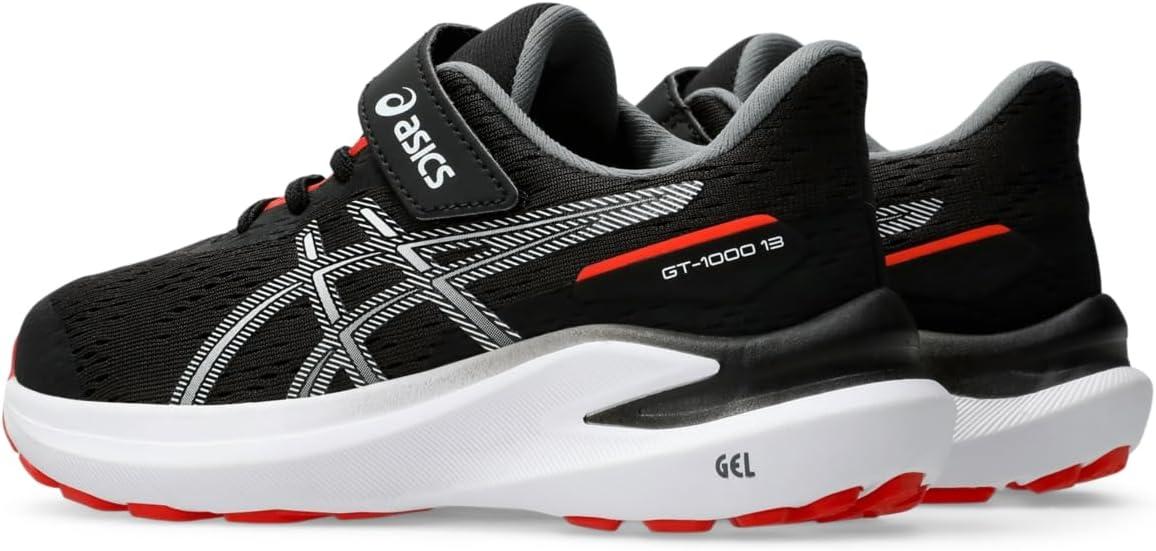 image:imageASICS Kids GT1000 13 Pre School Running ShoesBlackFiery Red