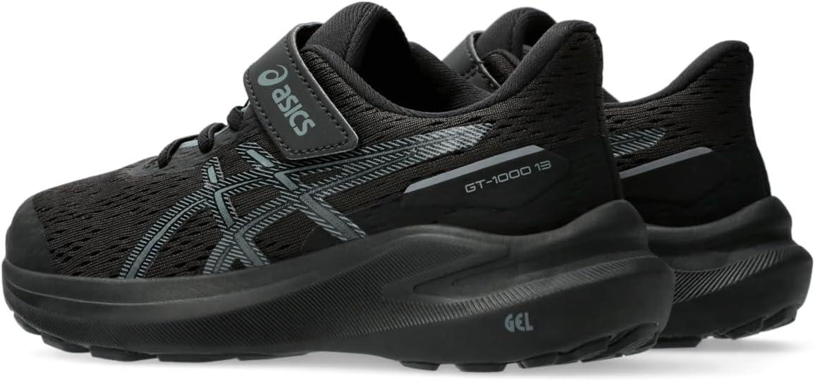 image:imageASICS Kids GT1000 13 Pre School Running ShoesBlackSteel Grey