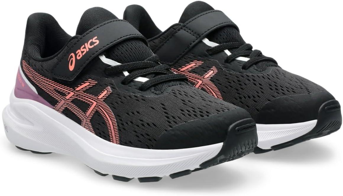 image:imageASICS Kids GT1000 13 Pre School Running ShoesBlackSun Coral