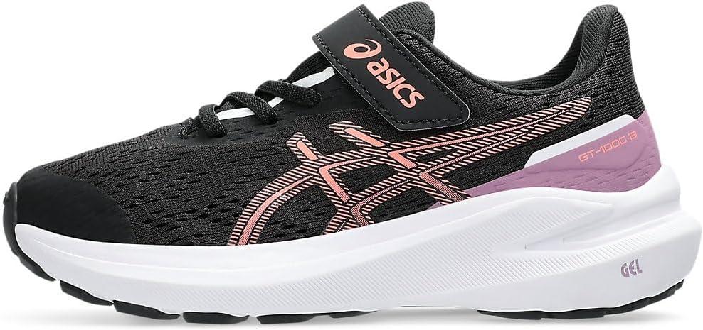 image:imageASICS Kids GT1000 13 Pre School Running ShoesBlackSun Coral