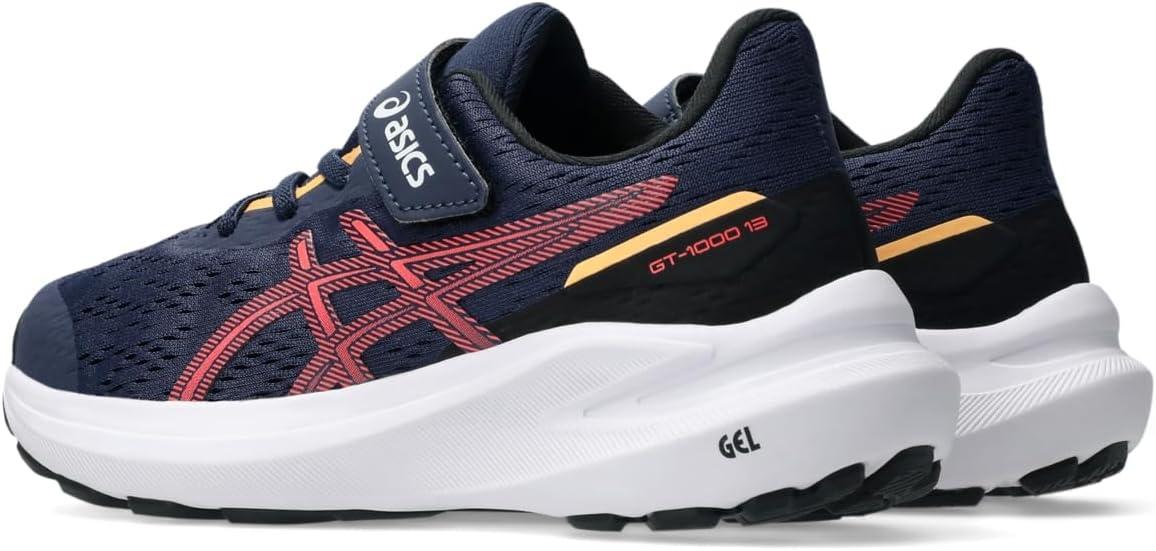 image:imageASICS Kids GT1000 13 Pre School Running ShoesMidnightFlash Red