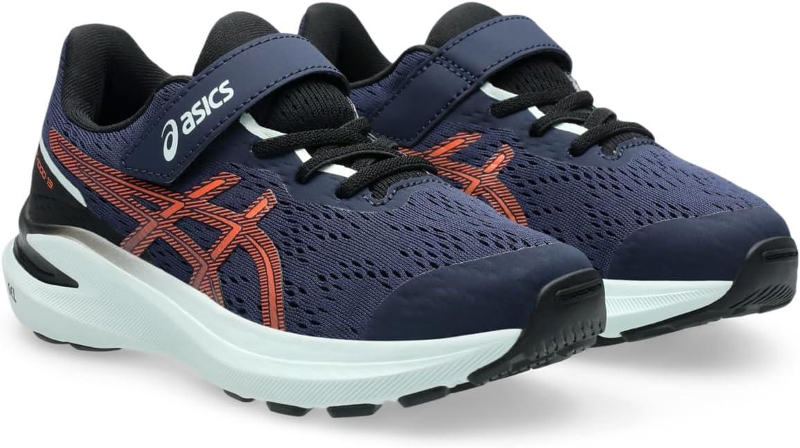 image:imageASICS Kids GT1000 13 Pre School Running ShoesMidnightNova Orange