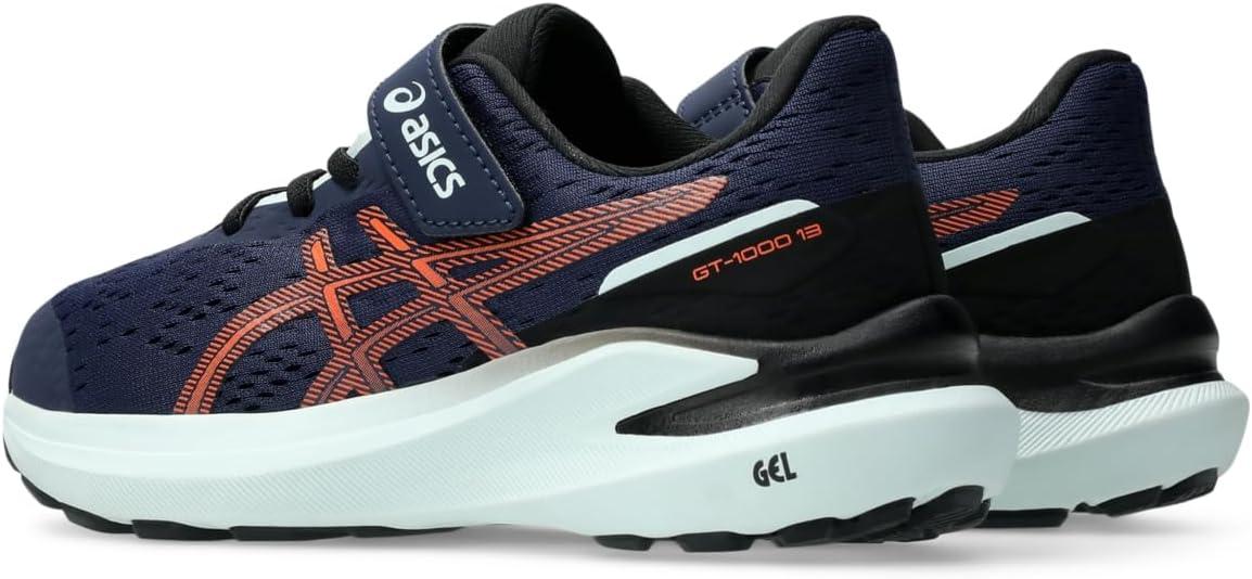 image:imageASICS Kids GT1000 13 Pre School Running ShoesMidnightNova Orange