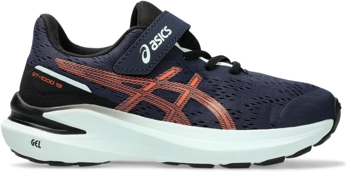 image:imageASICS Kids GT1000 13 Pre School Running ShoesMidnightNova Orange