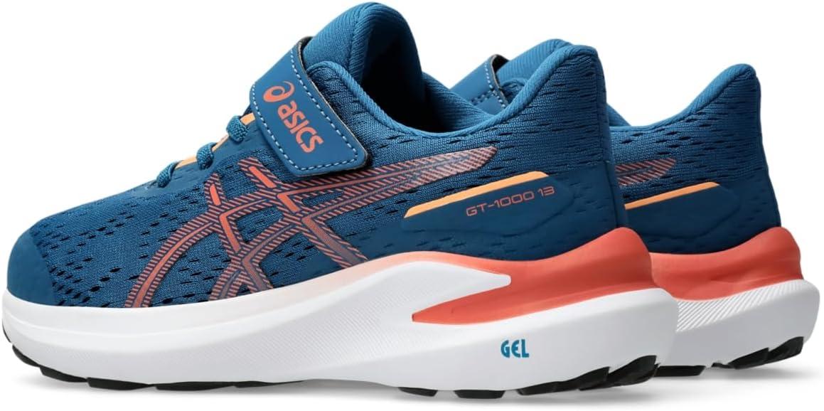 image:imageASICS Kids GT1000 13 Pre School Running ShoesRich NavyDesert Red