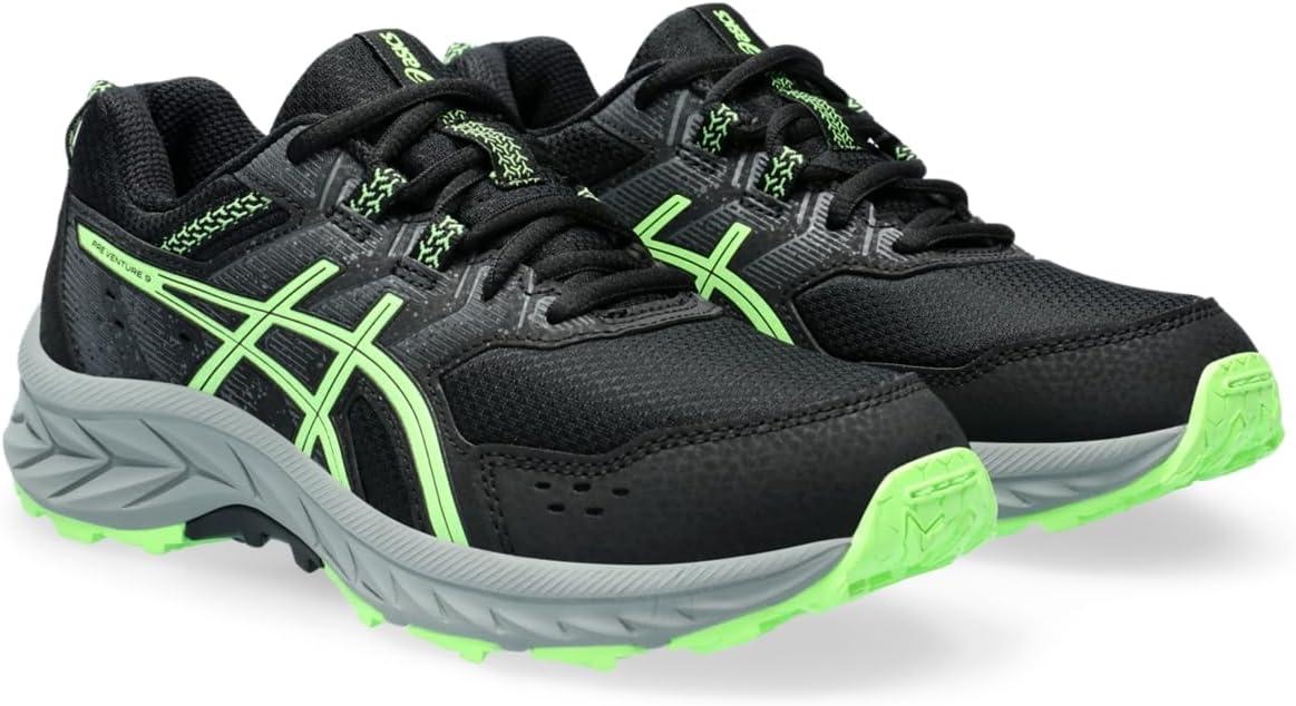 image:imageASICS Kids PRE Venture 9 Grade School Running ShoesBlackIlluminate Green