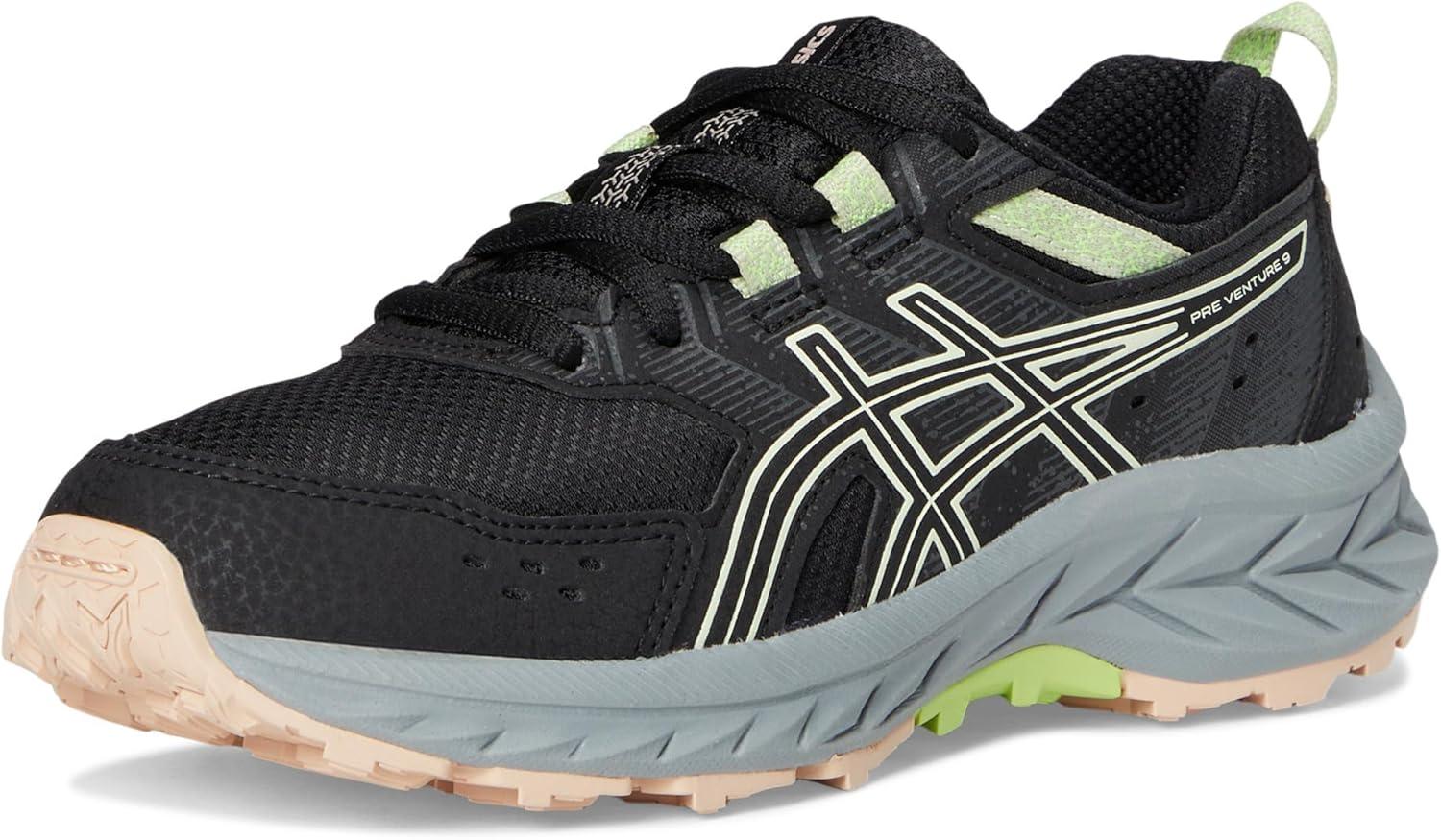 image:imageASICS Kids PRE Venture 9 Grade School Running ShoesBlackWhisper Green
