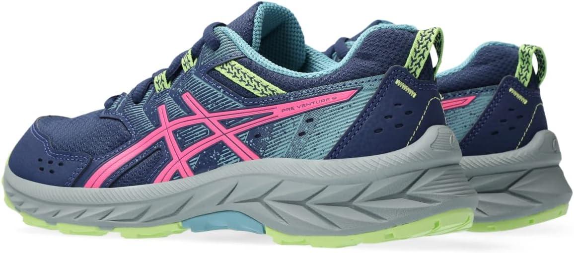 image:imageASICS Kids PRE Venture 9 Grade School Running ShoesDeep OceanHot Pink