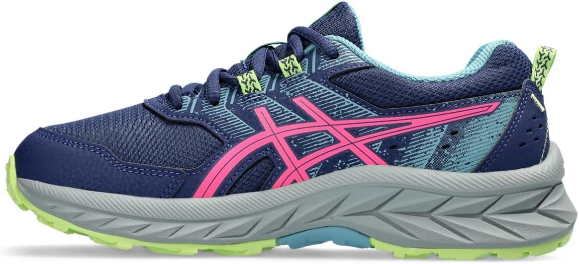 image:imageASICS Kids PRE Venture 9 Grade School Running ShoesDeep OceanHot Pink