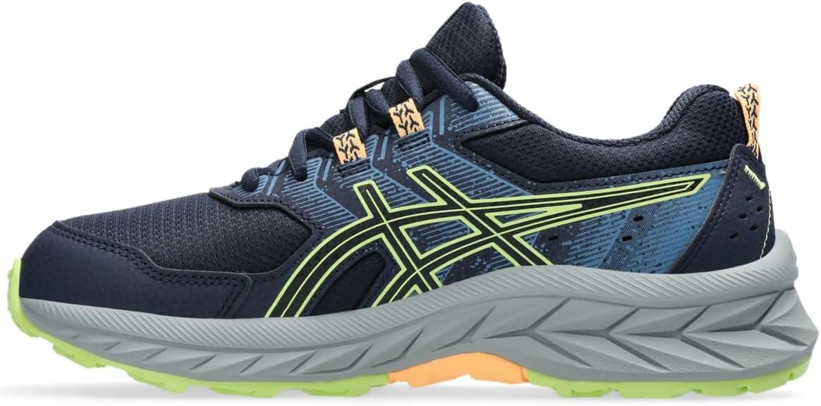 image:imageASICS Kids PRE Venture 9 Grade School Running ShoesMidnightLime Green
