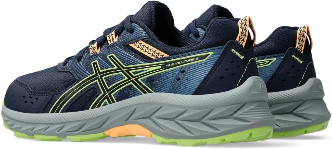 image:imageASICS Kids PRE Venture 9 Grade School Running ShoesMidnightLime Green