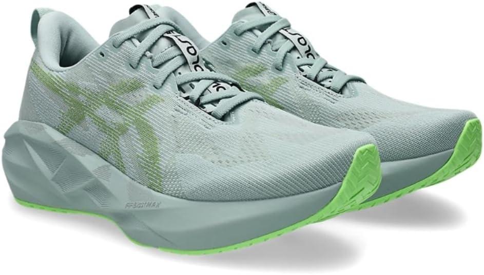 image:imageASICS Womens NOVABLAST 5 Running Shoes406 Cold MossLight Orange
