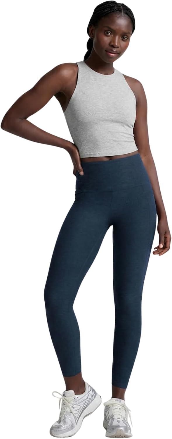 image:imageBeyond Yoga Womens Spacedye Refocus Cropped TankSilver Mist