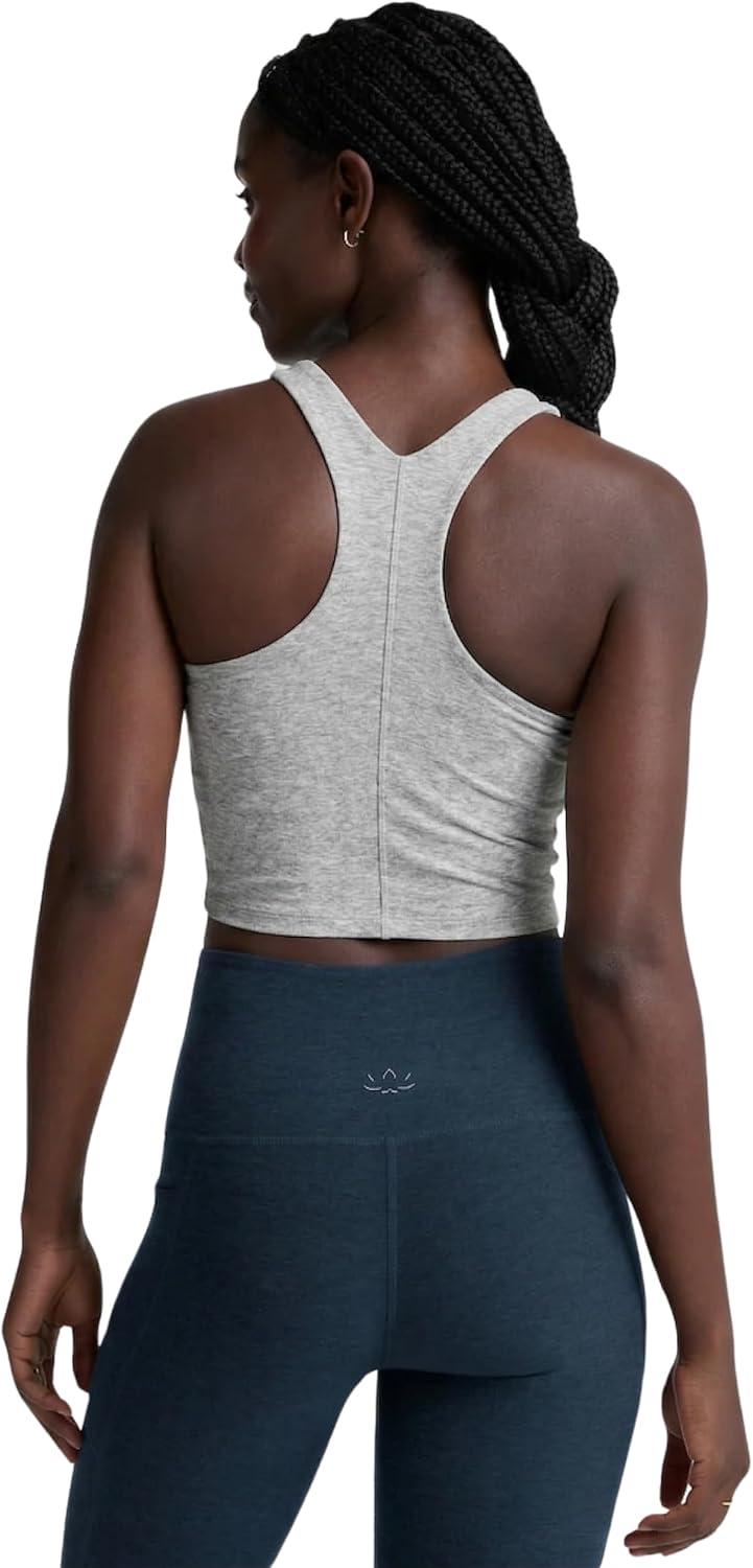 image:imageBeyond Yoga Womens Spacedye Refocus Cropped TankSilver Mist