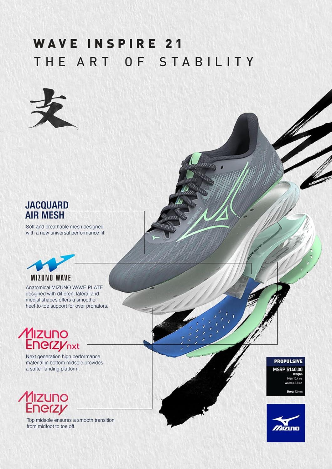 image:imageMizuno Mens Wave Inspire 21 MensReflex Bluewhite