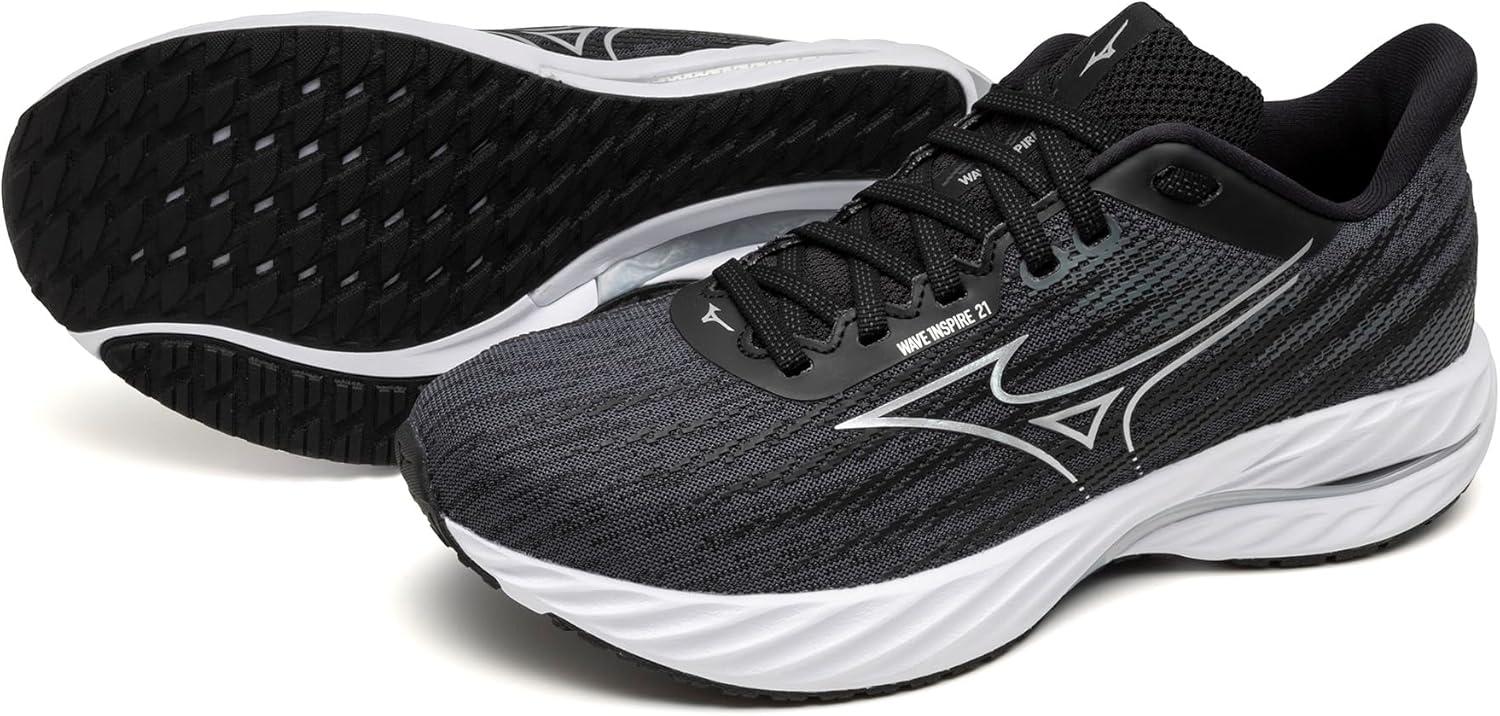 image:imageMizuno Womens Womens Wave Inspire 21 Running ShoeBlacksilver