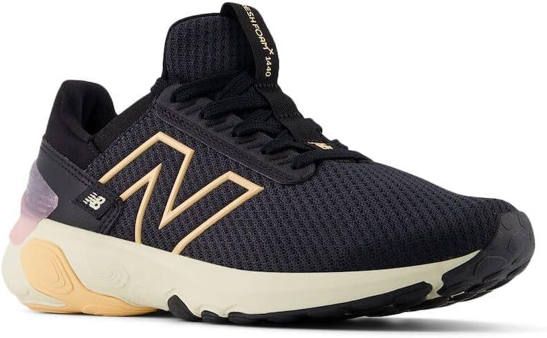 image:imageNew Balance Womens Fresh Foam X 1440 V1 Running ShoesBlackMid Century PinkPeach Blossom