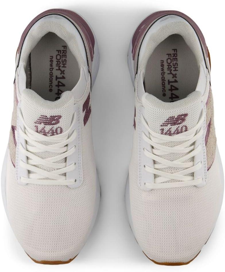 image:imageNew Balance Womens Fresh Foam X 1440 V1 Running ShoesWhiteIce WineGum 020