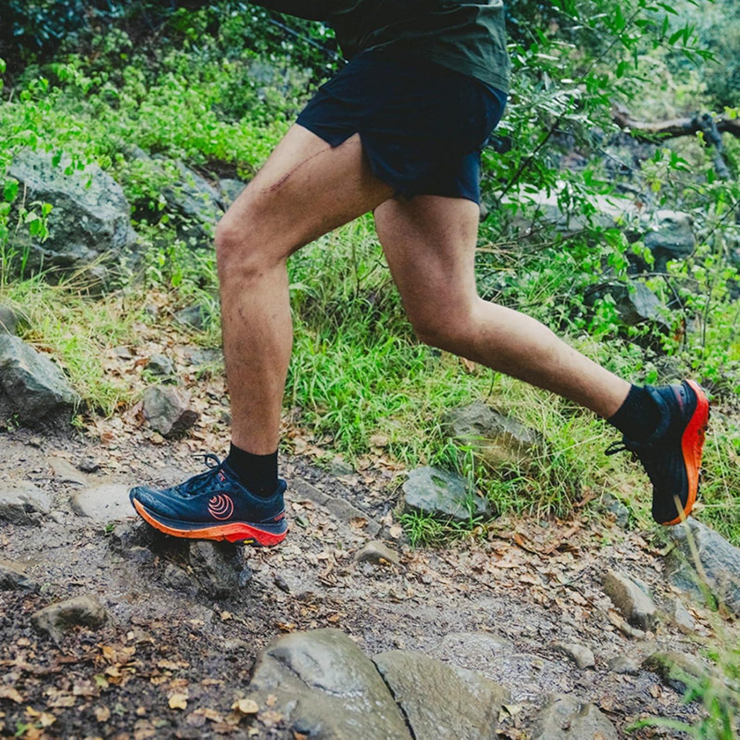image:imageTopo Athletic Mens Ultraventure 4 Comfortable Cushioned Durable 5MM Drop Trail Running Shoes Athletic Shoes for Trail RunningBlackRed