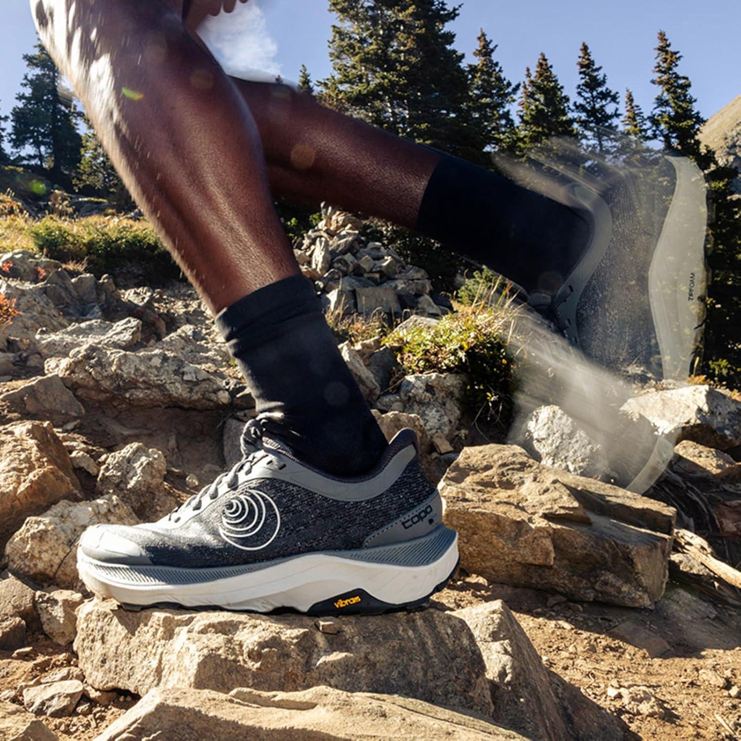 image:imageTopo Athletic Mens Ultraventure 4 Comfortable Cushioned Durable 5MM Drop Trail Running Shoes Athletic Shoes for Trail RunningGreyGrey