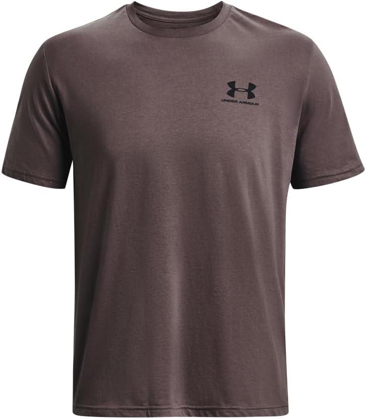 image:imageUnder Armour Mens Sportstyle Left Chest ShortSleeve TShirt057 Ash Taupe Black