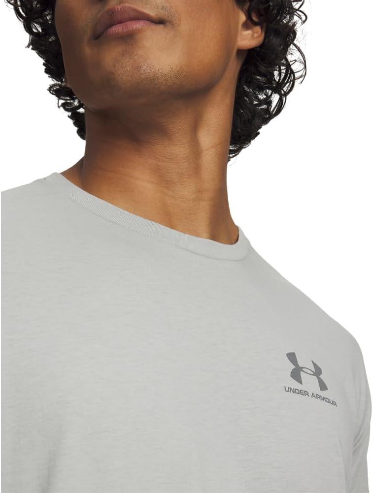 image:imageUnder Armour Mens Sportstyle Left Chest ShortSleeve TShirt069 Titanium Clay Green