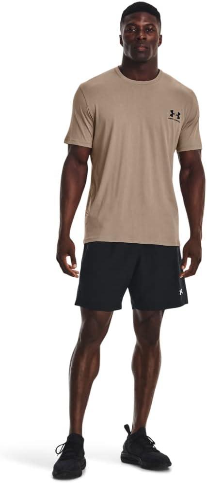 image:imageUnder Armour Mens Sportstyle Left Chest ShortSleeve TShirt236 Sahara Black Black