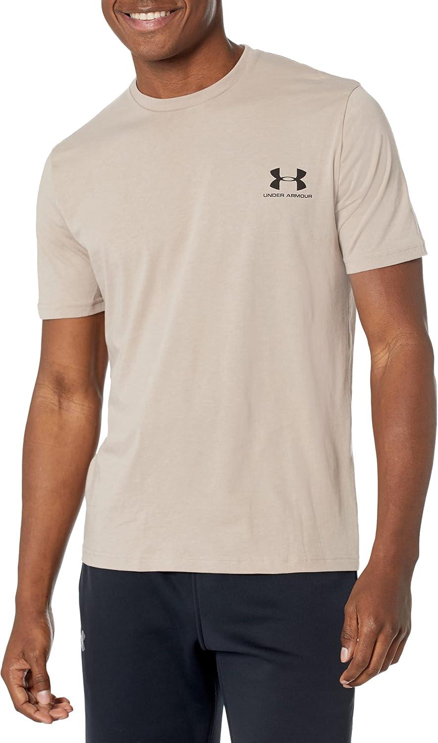 image:imageUnder Armour Mens Sportstyle Left Chest ShortSleeve TShirt236 Sahara Black Black