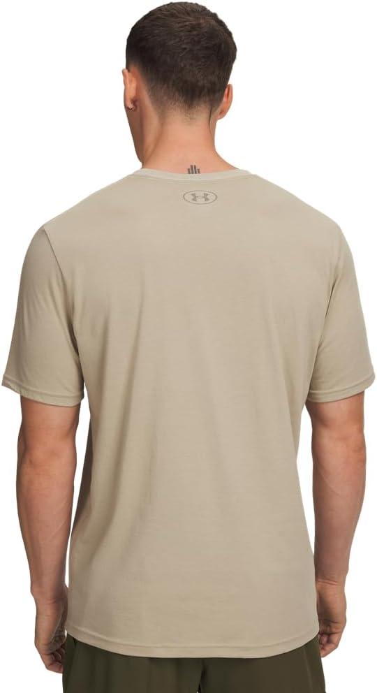 image:imageUnder Armour Mens Sportstyle Left Chest ShortSleeve TShirt302 City Khaki Taupe Dusk