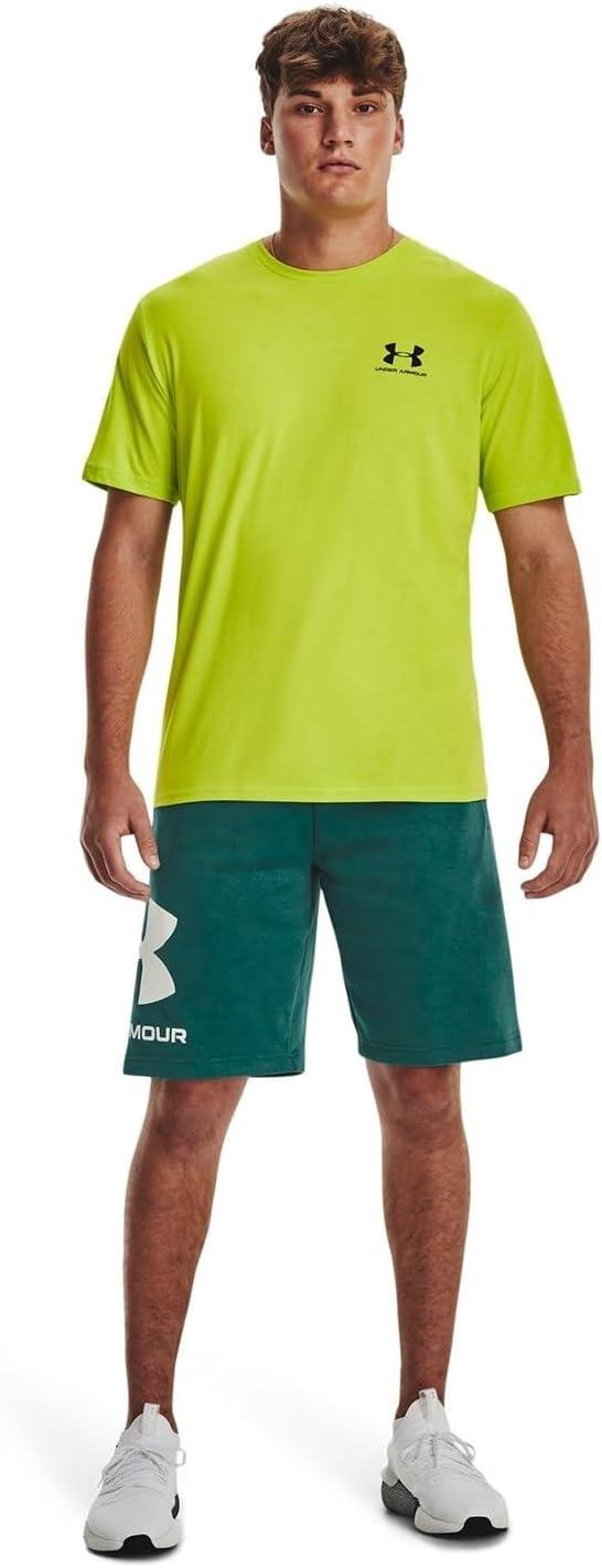 image:imageUnder Armour Mens Sportstyle Left Chest ShortSleeve TShirt324 Velocity Black Black
