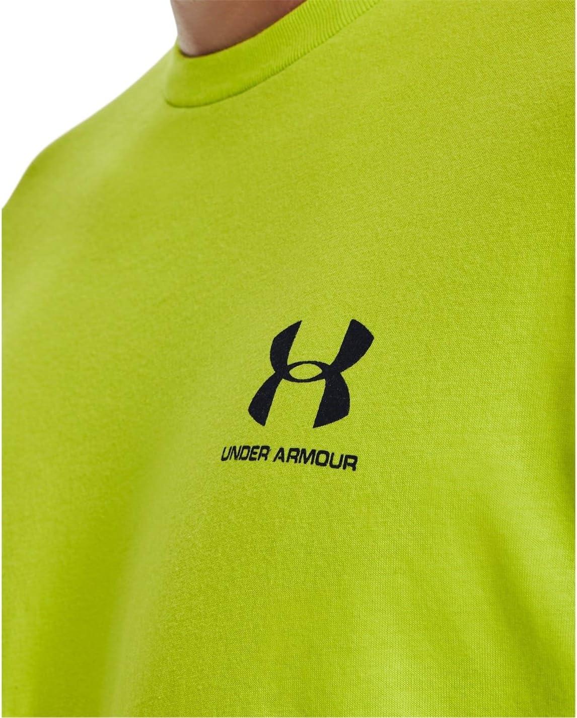 image:imageUnder Armour Mens Sportstyle Left Chest ShortSleeve TShirt324 Velocity Black Black