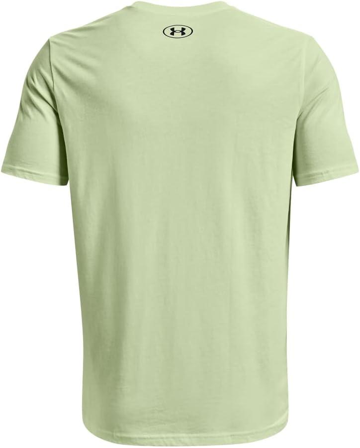 image:imageUnder Armour Mens Sportstyle Left Chest ShortSleeve TShirt370 Phosphor Green Black