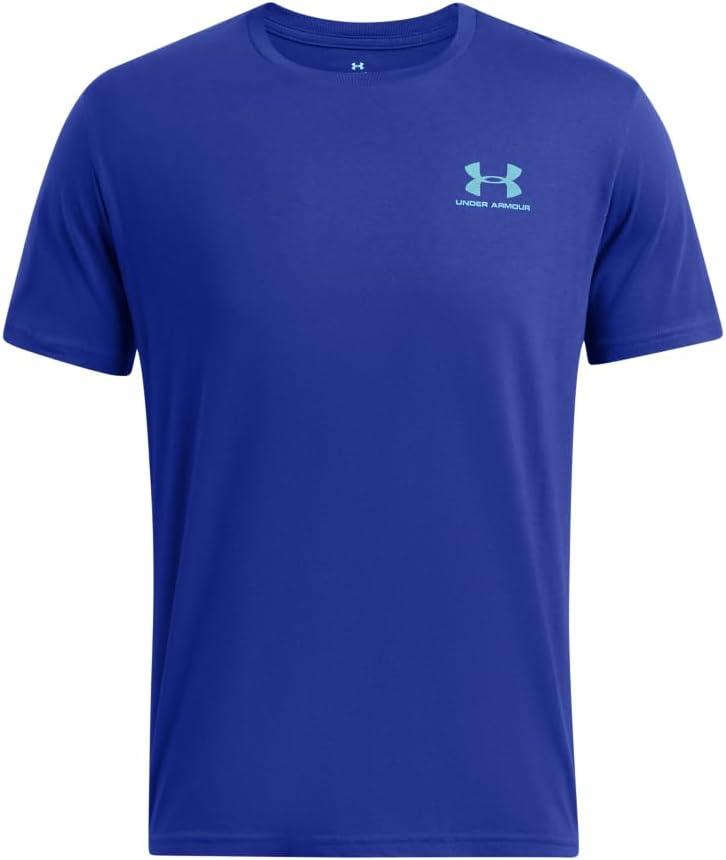 image:imageUnder Armour Mens Sportstyle Left Chest ShortSleeve TShirt406 Royal Sky Blue
