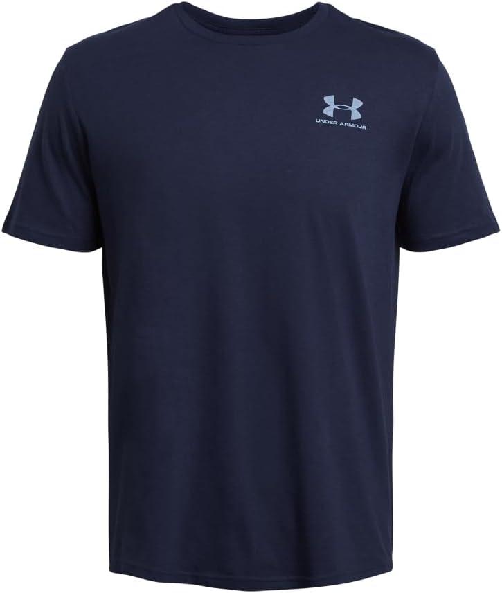 image:imageUnder Armour Mens Sportstyle Left Chest ShortSleeve TShirt410 Midnight Navy White