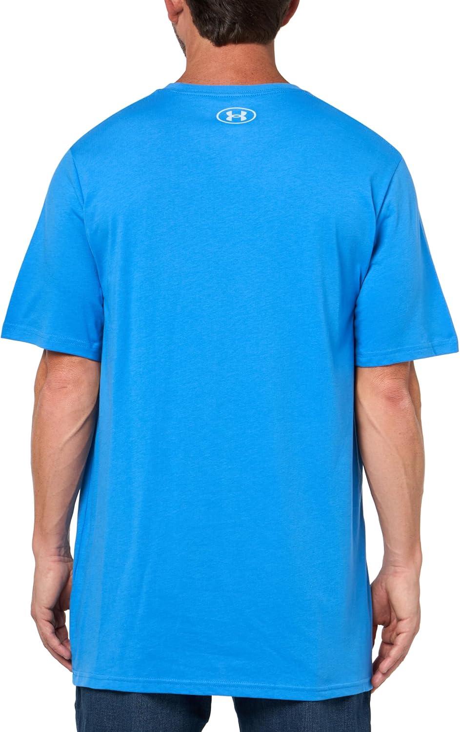 image:imageUnder Armour Mens Sportstyle Left Chest ShortSleeve TShirt411 Blue Atlantis Blue Calm