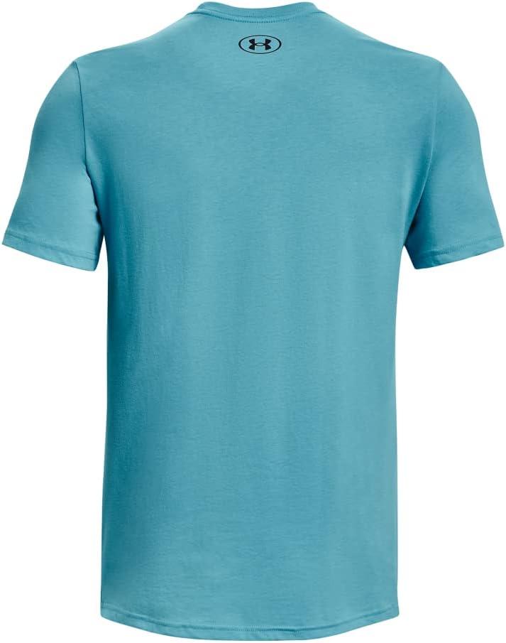 image:imageUnder Armour Mens Sportstyle Left Chest ShortSleeve TShirt433 Glacier Blue Black Black