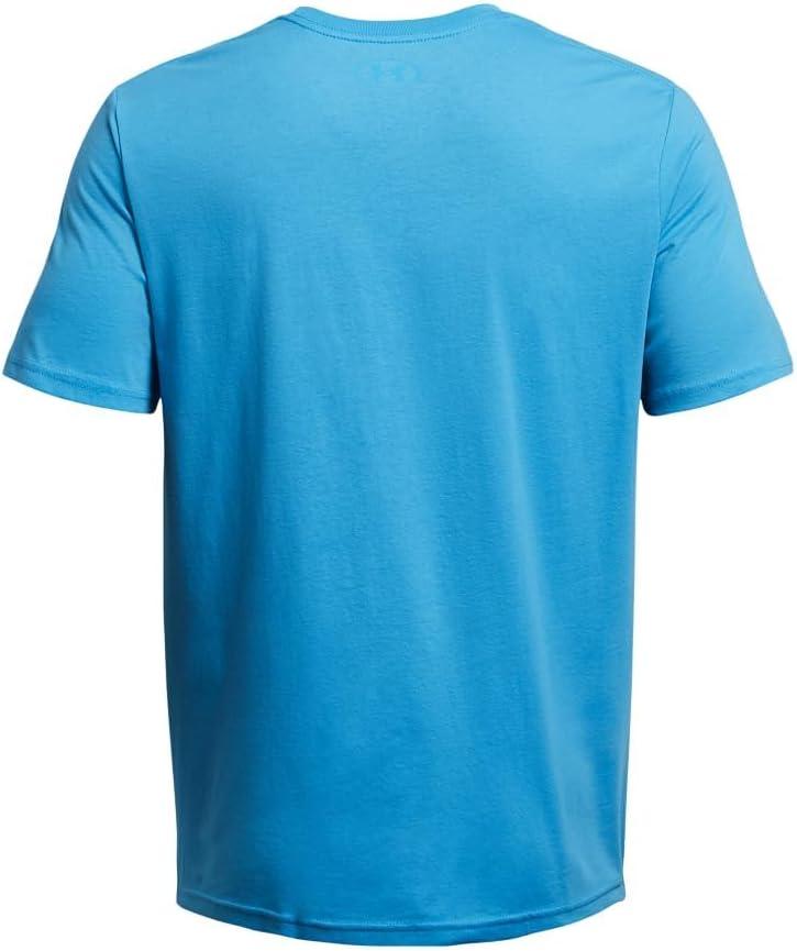 image:imageUnder Armour Mens Sportstyle Left Chest ShortSleeve TShirt434 Blue Topaz Capri