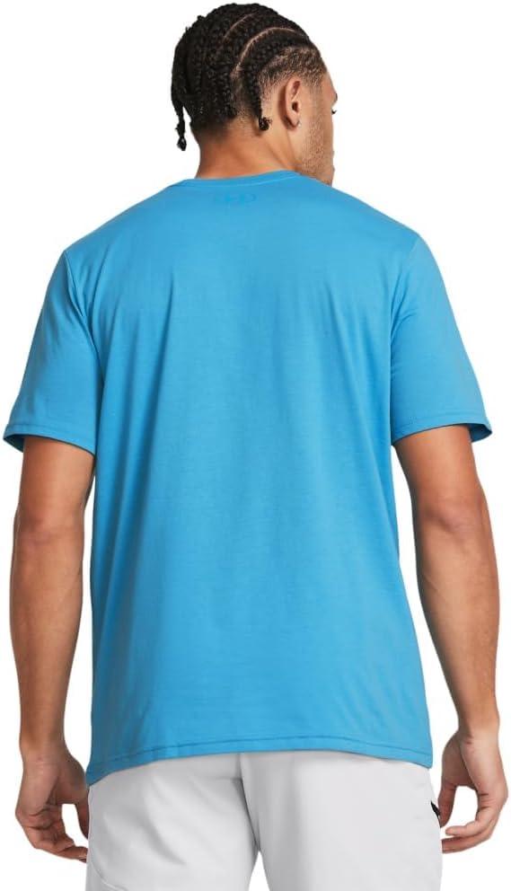 image:imageUnder Armour Mens Sportstyle Left Chest ShortSleeve TShirt434 Blue Topaz Capri