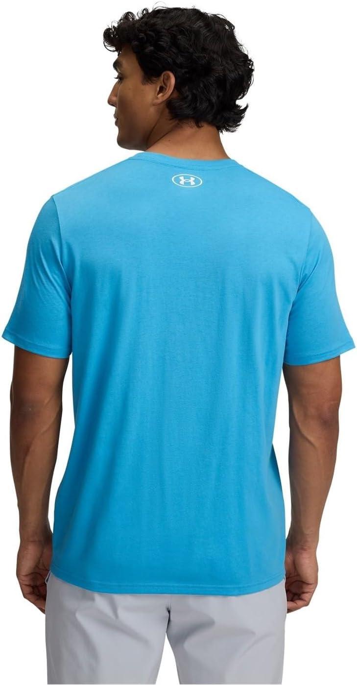 image:imageUnder Armour Mens Sportstyle Left Chest ShortSleeve TShirt453 Ether Blue White
