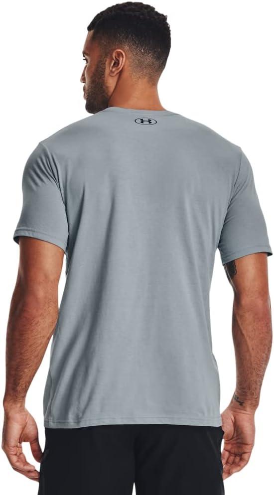 image:imageUnder Armour Mens Sportstyle Left Chest ShortSleeve TShirt465 Harbor Blue Black Black
