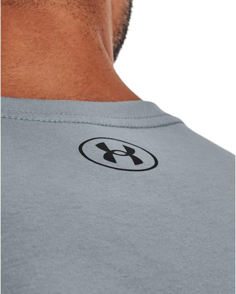 image:imageUnder Armour Mens Sportstyle Left Chest ShortSleeve TShirt465 Harbor Blue Black Black