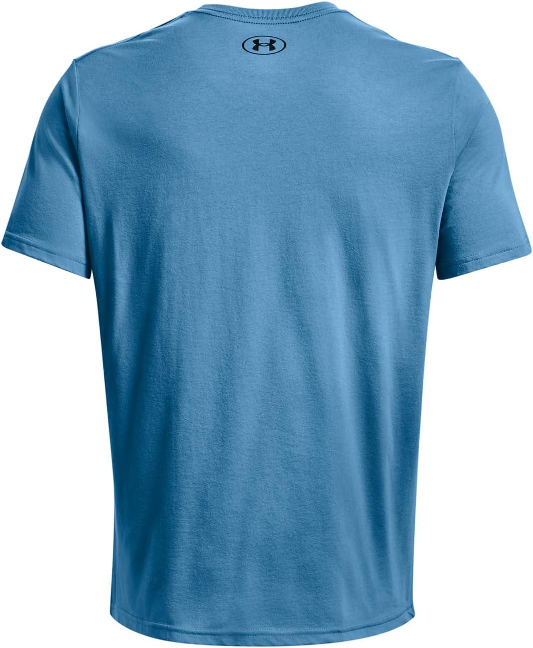 image:imageUnder Armour Mens Sportstyle Left Chest ShortSleeve TShirt466 Cosmic Blue Black