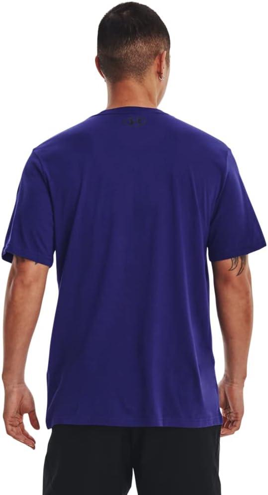 image:imageUnder Armour Mens Sportstyle Left Chest ShortSleeve TShirt468 Sonar Blue Black Black
