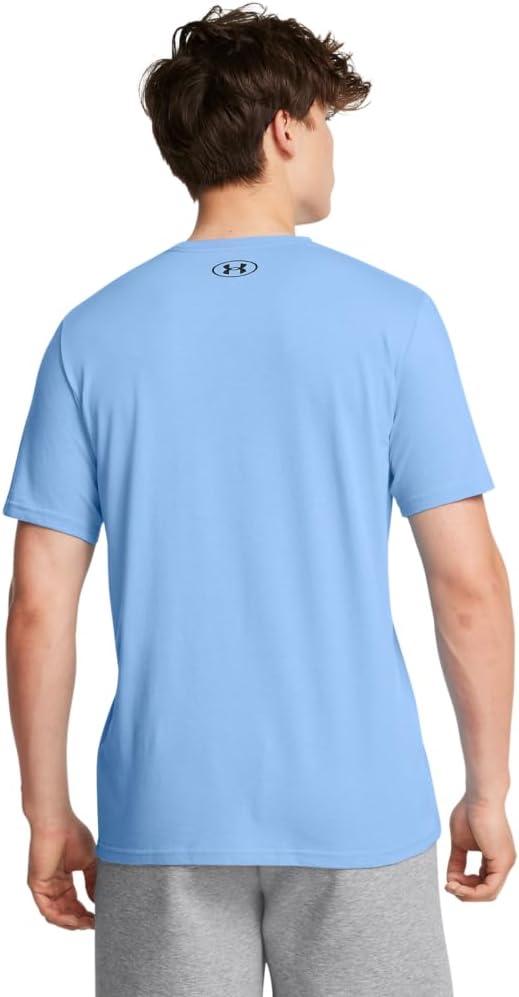 image:imageUnder Armour Mens Sportstyle Left Chest ShortSleeve TShirt469 Horizon Blue Black