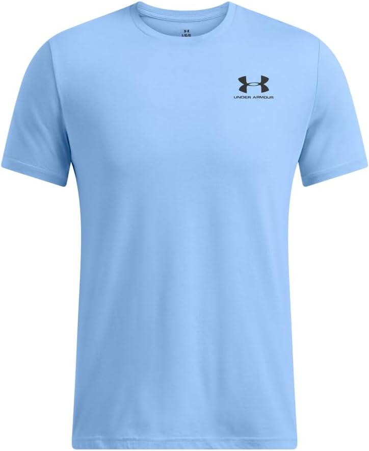 image:imageUnder Armour Mens Sportstyle Left Chest ShortSleeve TShirt469 Horizon Blue Black