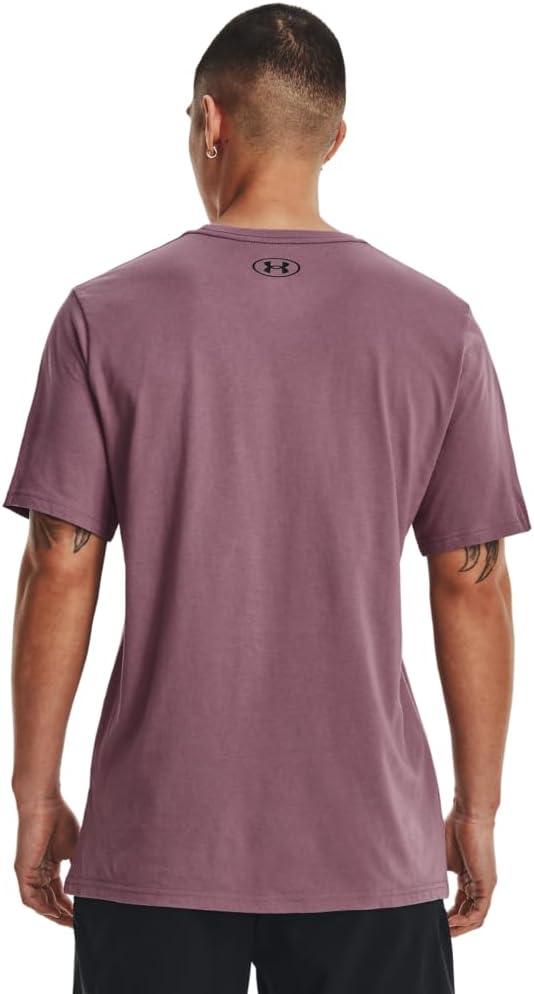 image:imageUnder Armour Mens Sportstyle Left Chest ShortSleeve TShirt500 Misty Purple Black