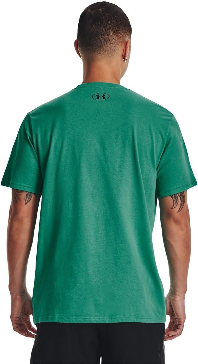 image:imageUnder Armour Mens Sportstyle Left Chest ShortSleeve TShirt509 Birdie Green Black Black