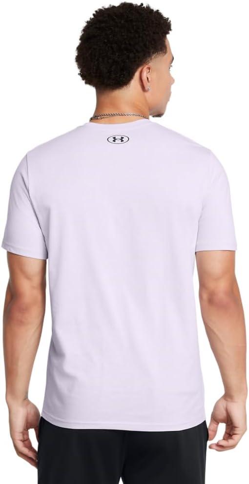 image:imageUnder Armour Mens Sportstyle Left Chest ShortSleeve TShirt535 Salt Purple Black