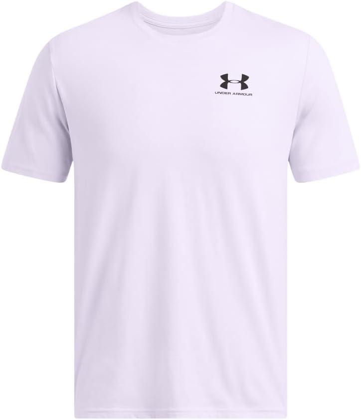 image:imageUnder Armour Mens Sportstyle Left Chest ShortSleeve TShirt535 Salt Purple Black