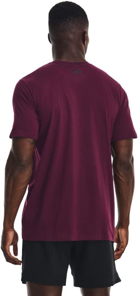image:imageUnder Armour Mens Sportstyle Left Chest ShortSleeve TShirt572 Purple Stone Black Black